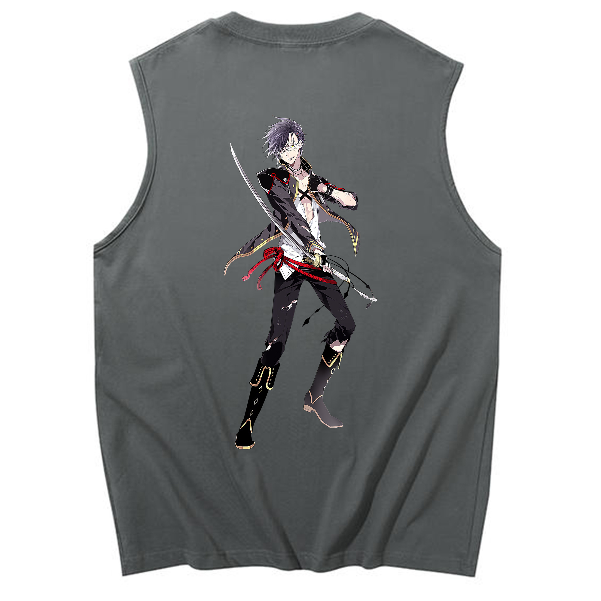 （画像用） 刀剣乱舞 Touken Ranbu コットン100％タンクトップ（背面プリント）